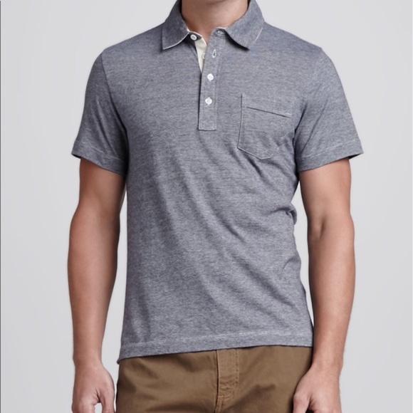 Billy Reid Other - Billy Reid Blue Pensacola Polo Shirt